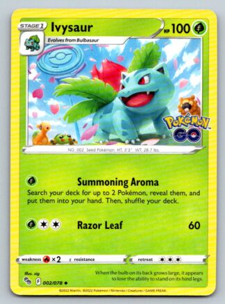 Ivysaur 2/78 Pokemon Go (Uncommon) (NM-Exc Condition)