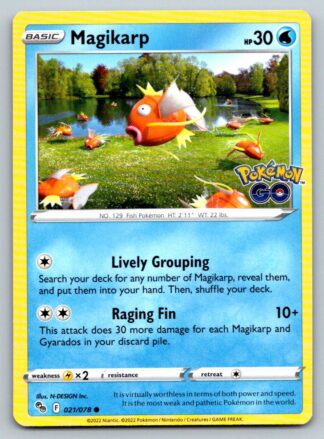 Magikarp 21/78 Pokemon Go (Common) (NM-Exc Condition)