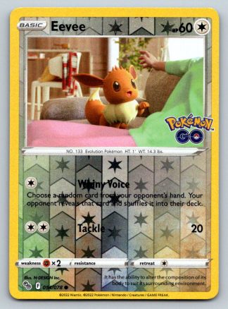 Eevee 54/78 Pokemon Go (Reverse Holo) (NM-Exc Condition)