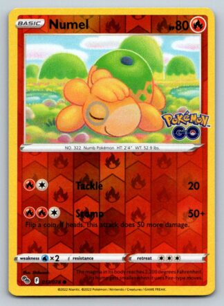 Numel 13/78 Pokemon Go (Reverse Holo) (NM-Exc Condition)