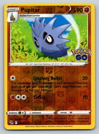 Pupitar 38/78 Pokemon Go (Reverse Holo) (NM-Exc Condition)