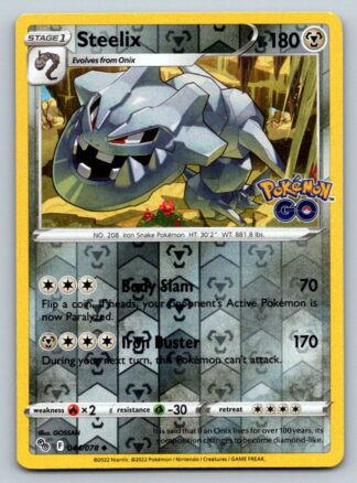 Steelix 44/78 Pokemon Go (Reverse Holo) (NM-Exc Condition)
