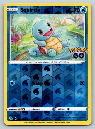 Squirtle 15/78 Pokemon Go (Reverse Holo) (NM-Exc Condition)