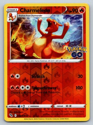 Charmeleon 9/78 Pokemon Go (Reverse Holo) (NM-Exc Condition)