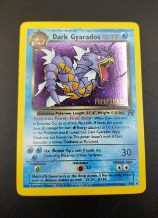 Dark Gyarados 8/82 PRERELEASE PROMO Team Rocket (Holo) (Unlimited Exc Condition)