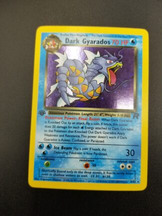 Dark Gyarados 8/82 Team Rocket (Holo) (1st Edition LP-P Condition)