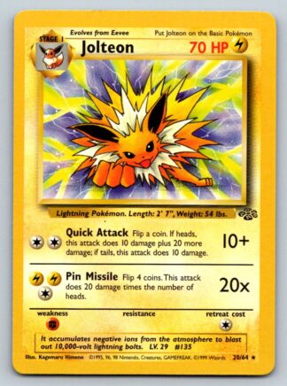 Jolteon 20/64 Jungle (Rare) (Unlimited LP Condition)