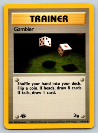 Gambler 60/62 Fossil (Common) (1st Edition LP Condition)
