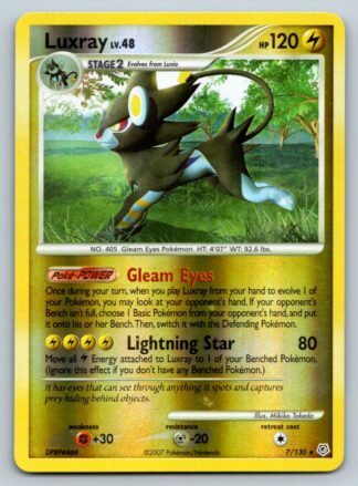 Luxray 7/130 Diamond & Pearl (Reverse Holo) (P Condition)