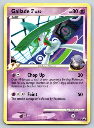 Gallade 20/111 Rising Rivals (Rare) (P Condition)