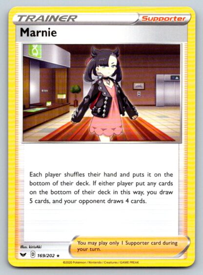 Marnie 169/202 Sword and Shield (Theme Deck Rare) (Exc Condition)