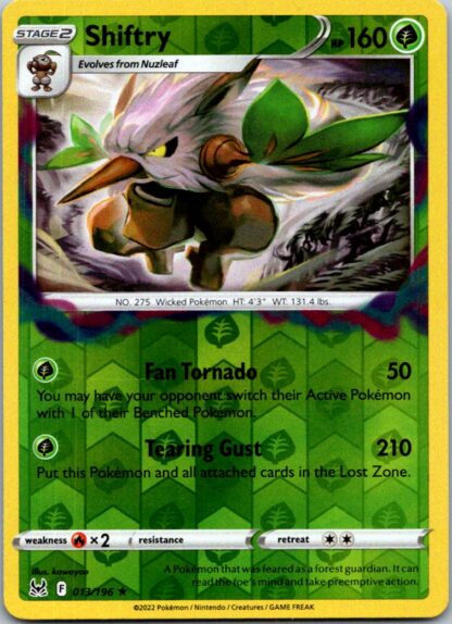 Shiftry 13/196 Lost Origin (Reverse Holo) (NM-Exc Condition)
