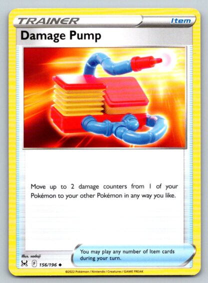Damage Pump 156/196 Lost Origin (Uncommon) (NM-Exc Condition)