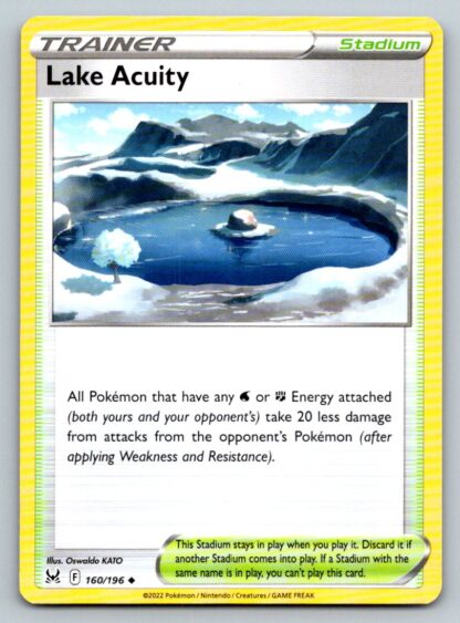 Lake Acuity 160/196 Lost Origin (Uncommon) (NM-Exc Condition)