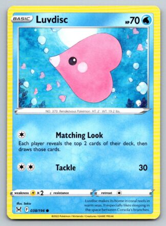 Luvdisc 38/196 Lost Origin (Common) (NM-Exc Condition)