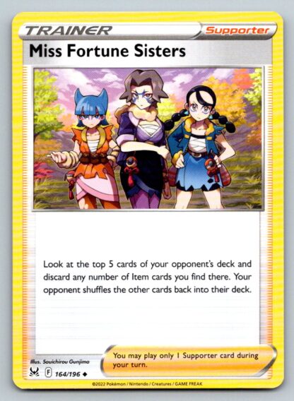 Miss Fortune Sisters 164/196 Lost Origin (Uncommon) (NM-Exc Condition)