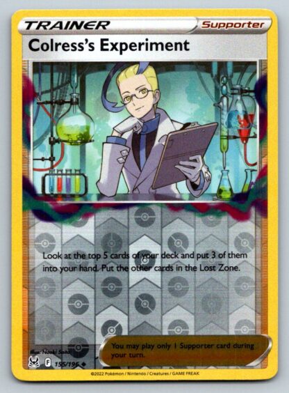 Colress's Experiment 155/196 Lost Origin (Reverse Holo) (NM-Exc Condition)