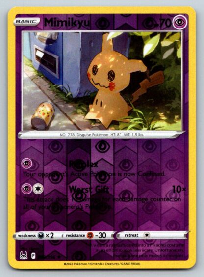 Mimikyu 80/196 Lost Origin (Reverse Holo) (NM-Exc Condition)