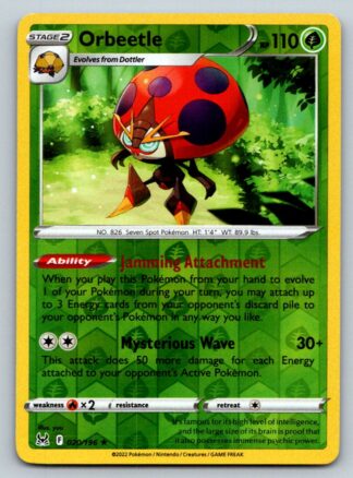 Orbeetle 20/196 Lost Origin (Reverse Holo) (NM-Exc Condition)