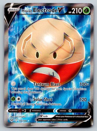Hisuian Electrode V 172/196 Lost Origin (Ultra Rare) (NM-Exc Condition)