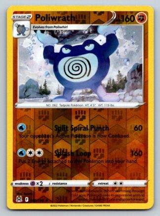 Poliwrath 85/196 Lost Origin (Reverse Holo) (NM-Exc Condition)