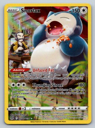 Snorlax TG10/TG30 Lost Origin (Holo) (NM-Exc Condition)