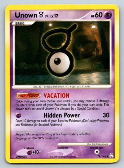 Unown V 79/146 Legends Awakened (Uncommon) (Exc Condition)