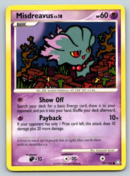 Misdreavus 107/146 Legends Awakened (Common) (P Condition)