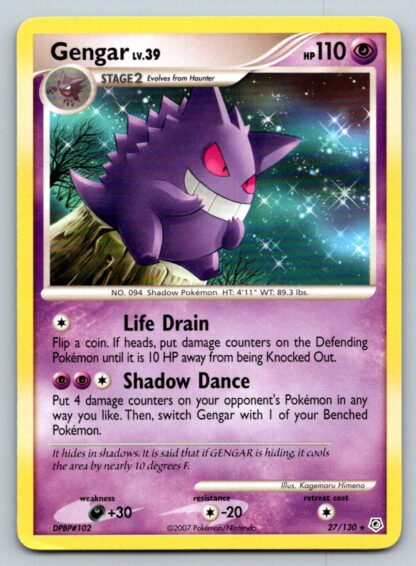 Gengar 27/130 Diamond & Pearl (Rare) (LP Condition)