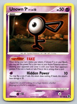 Unown F 56/106 Great Encounters (Uncommon) (LP Condition)