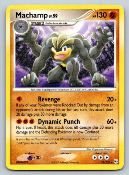 Machamp 31/130 Diamond & Pearl (Rare) (LP Condition)