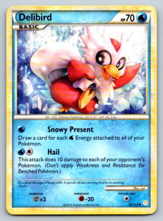 Delibird 39/123 HeartGold SoulSilver (Uncommon) (Exc Condition)