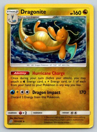 Dragonite 151/236 Unified Minds (Alternate Art Holo Promo) (Exc Condition)