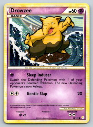 Drowzee 62/123 HeartGold SoulSilver (Common) (Exc Condition)