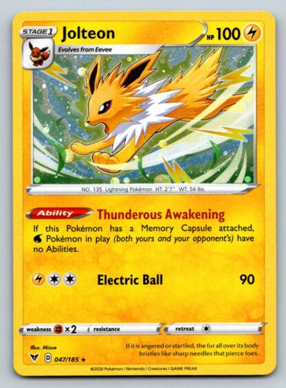 Jolteon 47/185 Vivid Voltage (Alternate Holo Promo) (NM-Exc Condition)