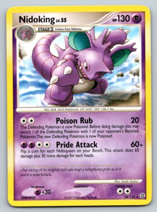 Nidoking 34/132 Secret Wonders (Rare) (P Condition)