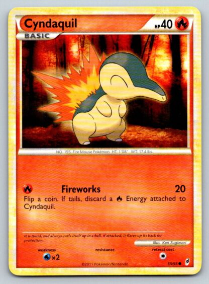 Cyndaquil 55/95 Call of Legends (Common) (P Condition)
