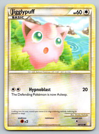 Jigglypuff 68/123 HeartGold SoulSilver (Common) (Exc Condition)