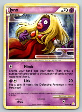 Jynx 69/123 HeartGold SoulSilver (Common) (Exc Condition)
