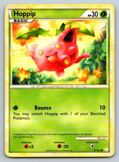 Hoppip 67/123 HeartGold SoulSilver (Common) (LP Condition)