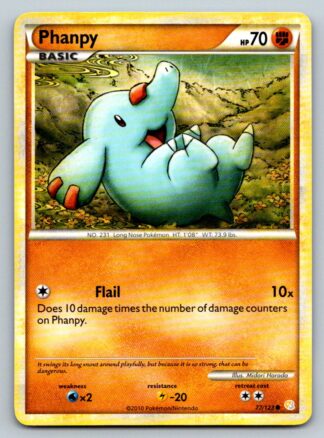 Phanpy 77/123 HeartGold SoulSilver (Common) (Exc Condition)