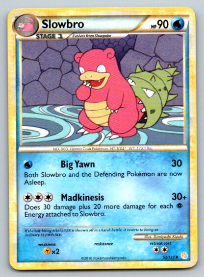 Slowbro 52/123 HeartGold SoulSilver (Uncommon) (LP Condition)