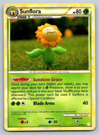 Sunflora 31/123 HeartGold SoulSilver (Rare) (Exc Condition)