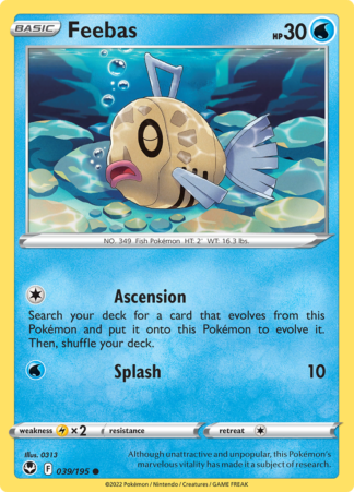 Feebas 39/195 Silver Tempest (Reverse Holo) (NM-Exc Condition)