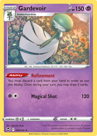 Gardevoir 69/195 Silver Tempest (Reverse Holo) (NM-Exc Condition)