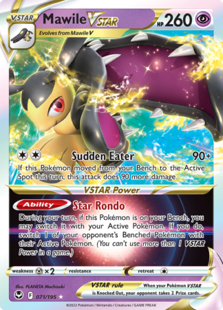 Mawile Vstar 71/195 Silver Tempest (Ultra Rare) (NM-Exc Condition)