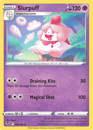 Slurpuff 84/195 Silver Tempest (Reverse Holo) (NM-Exc Condition)