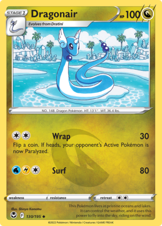 Dragonair 130/195 Silver Tempest (Reverse Holo) (NM-Exc Condition)