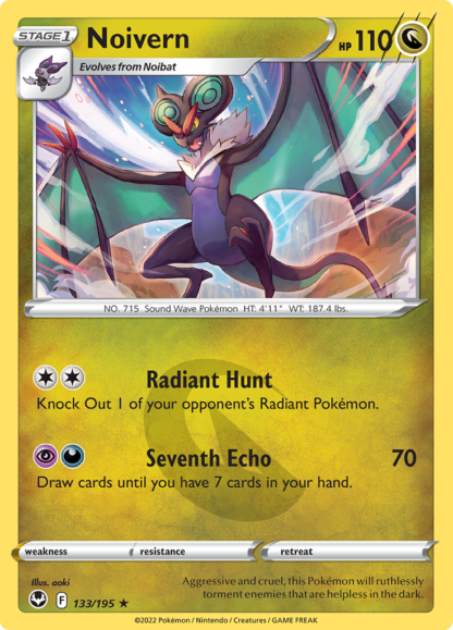Noivern 133/195 Silver Tempest (Reverse Holo) (NM-Exc Condition)