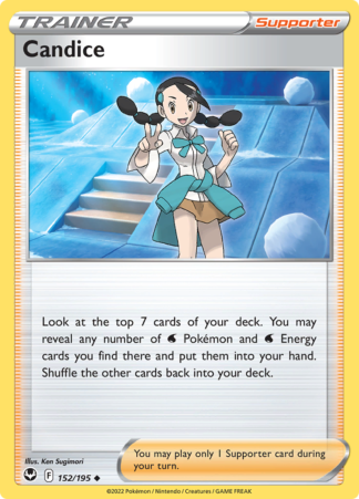 Candice 152/195 Silver Tempest (Reverse Holo) (NM-Exc Condition)